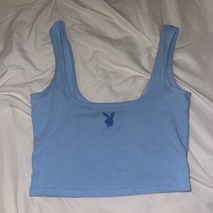 Playboy by PacSun blue crop top
